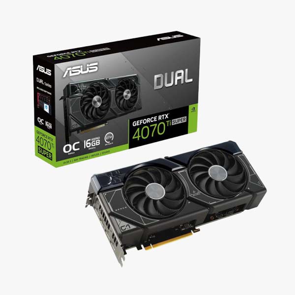 کارت گرافیک ایسوس مدل Dual GeForce RTX 4070 Ti SUPER OC Edition 16GB